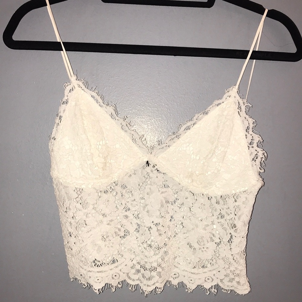 express lace crop top
